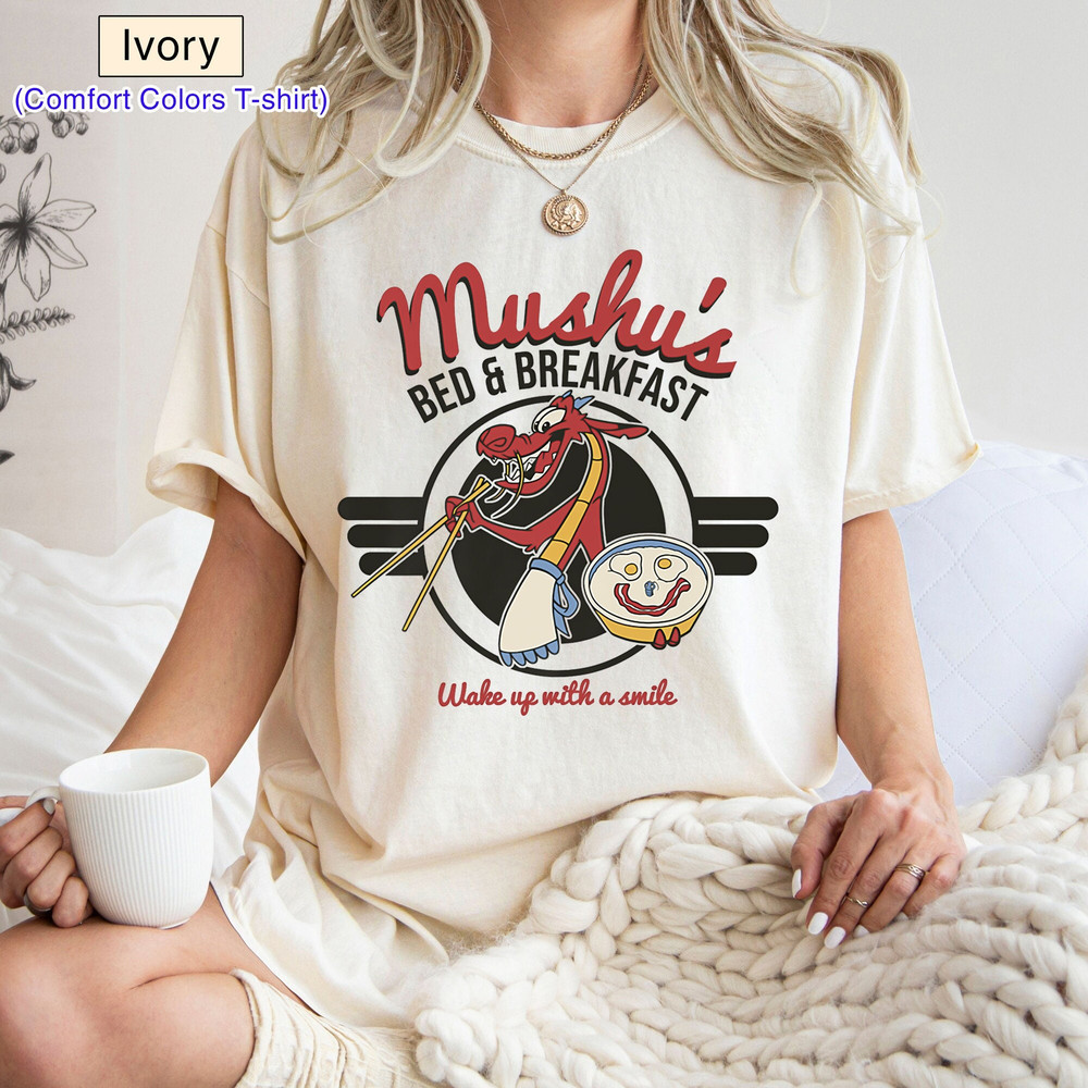 Disney Mulan Mushu's Bed and Breakfast Poster Shirt, Mushu Dragon Shirt, isney Mushu Shirt, Disneyland Vacation Gift, Walt Disney World,.jpg