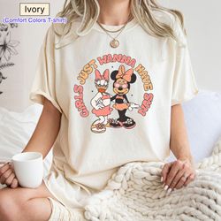 girls just wanna have sun shirt, disney minnie daisy summer shirt, dis