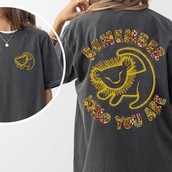 two sided simba gold shirt, cave painting graphic shirt, remember who you are comfortable, simba shirt