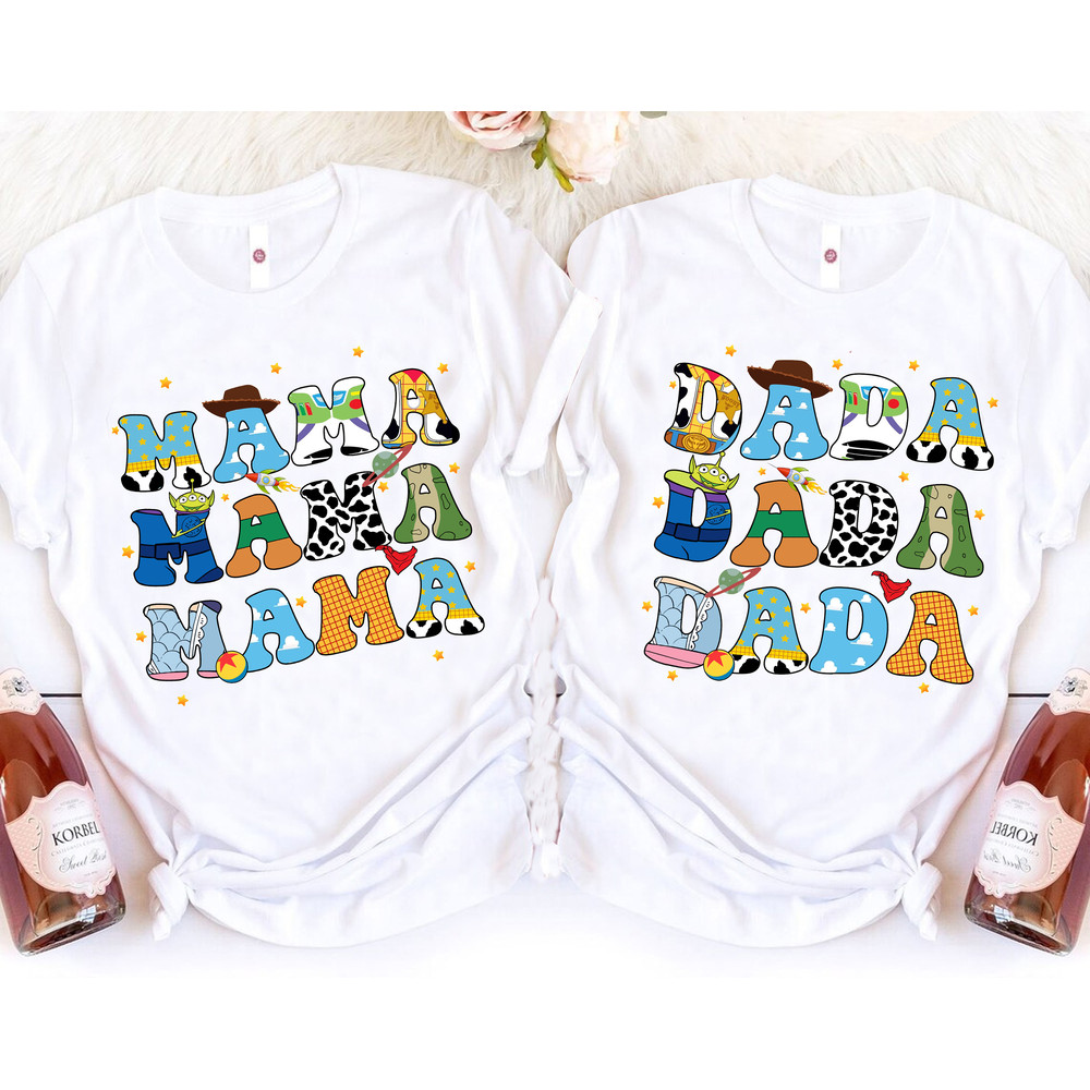 Personalized Toy Story Character Name Shirt, Father Mother Gift, Custom Girl Tee, Name Kids Shirt, Custom Name Disney Family Matching Tee.jpg