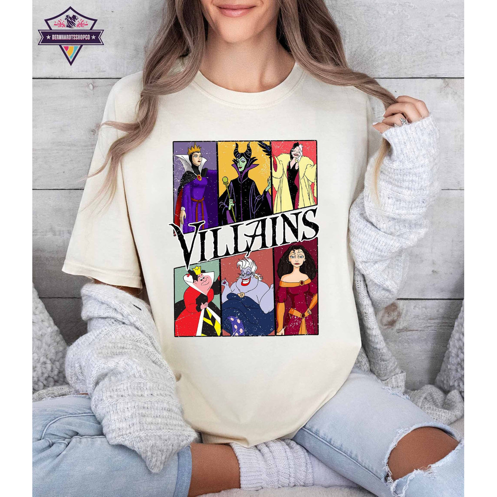 Retro 90s Disney Villains Shirt, Disney Villain SweatShirt, Disney Friends Shirt, Bad Witches Club Tee, Disneyworld Shirts.jpg