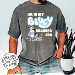 in my bluye grandpa shirt, bluye cool grandpa shirt, bandit cool grandpa club t-shirt, bluye tee, grandpa birthday