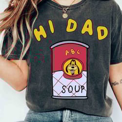 vintage hi dad soup max goof and goofy t-shirt, disney a goofy movie fathers day gift ideas, dad and son matching shirt
