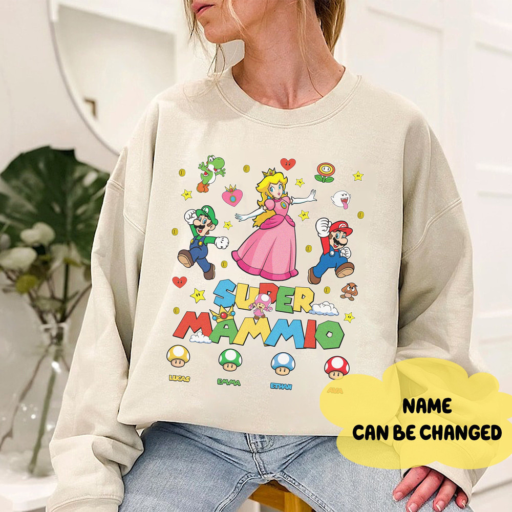 Personalization Super Mommio Shirt  Custom Mario Mom Shirt, Mothers Day Gift Tshirt, Gamer Mom Shirt, Super Mom Shirt, Best Gift for Moms.jpg