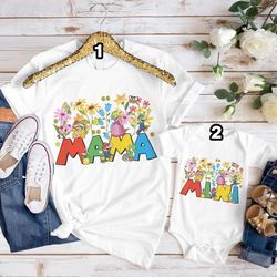 super mario mama mini mother day shirt, mario luigi mommy and me shirt, new mom shirt, mario gamer mother and daughter