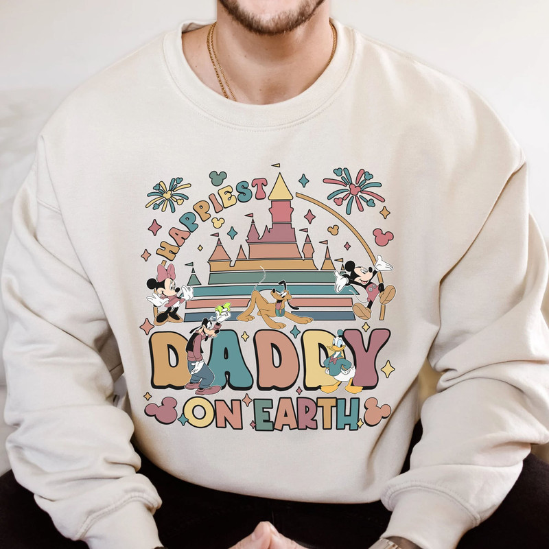 Vintage Disney Happiest Daddy On Earth Shirt Disney Daddy Shirt Mickey Dad Shirt Gift For Dad Castle Father's Day Tee.jpg