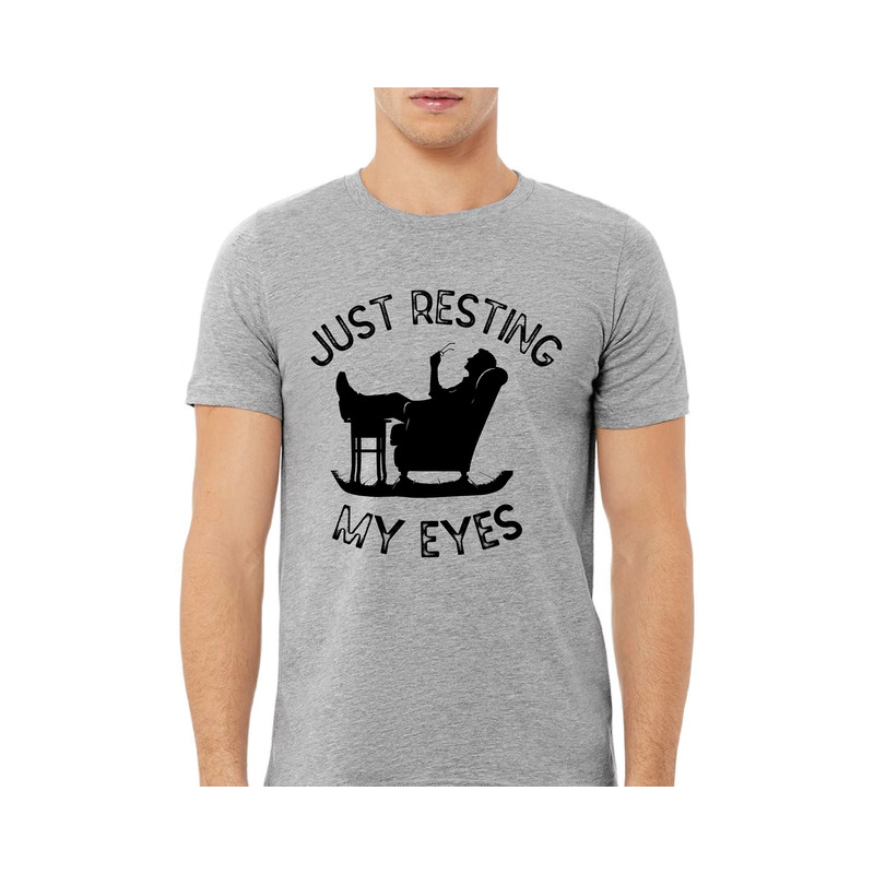 Funny Dad Shirt - Just Resting My Eyes Shirt - Funny Grandpa T-Shirt - Christmas, Father's Day Gift - Comfort Colors Tired Dad Shirt.jpg