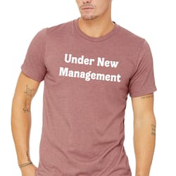 new husband shirt, under new management, husband gift, funny wedding shirt, newly married men engagement gifts