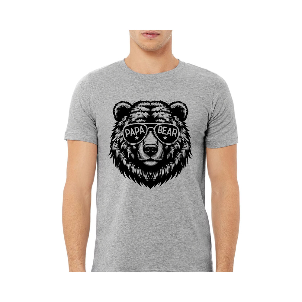 Papa Bear Sunglass Shirt - Comfort Colors Dad Shirt - Husband Present - Father's Day Gift - Daddy Birthday Gift.jpg