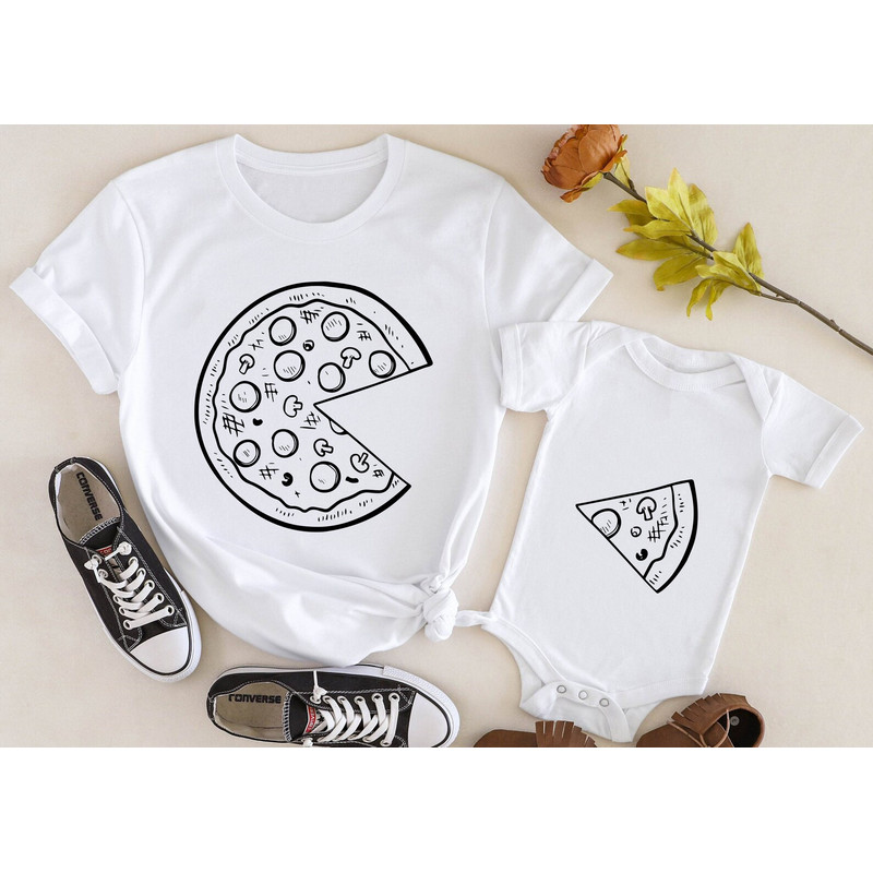 Pizza and Slice, Dad and Son Matching Shirt, Dad and Baby Gift, Dad and Me Shirt, Pizza Shirts Gift, Fathers Day Matching Outfit.jpg