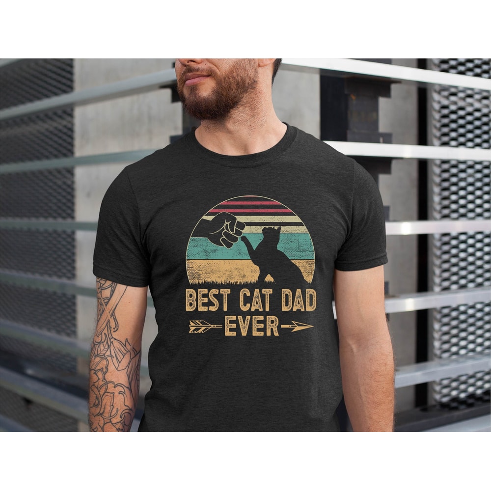 Best Cat Dad Ever Shirt, Cat Lover Shirt, Cat Lover Gift, Christmas Gift, Gift For Him, Cat Father Shirt, Cat Dad Gift , Christmas Gift.jpg