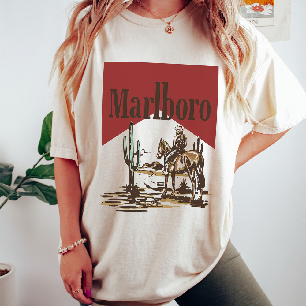Vintage Marlboro Cowboy Wild West Shirt, Cowboy Killer Shirt, Boho Shirt, Cowboy Rodeo Tshirt, Country Music Tee.jpg