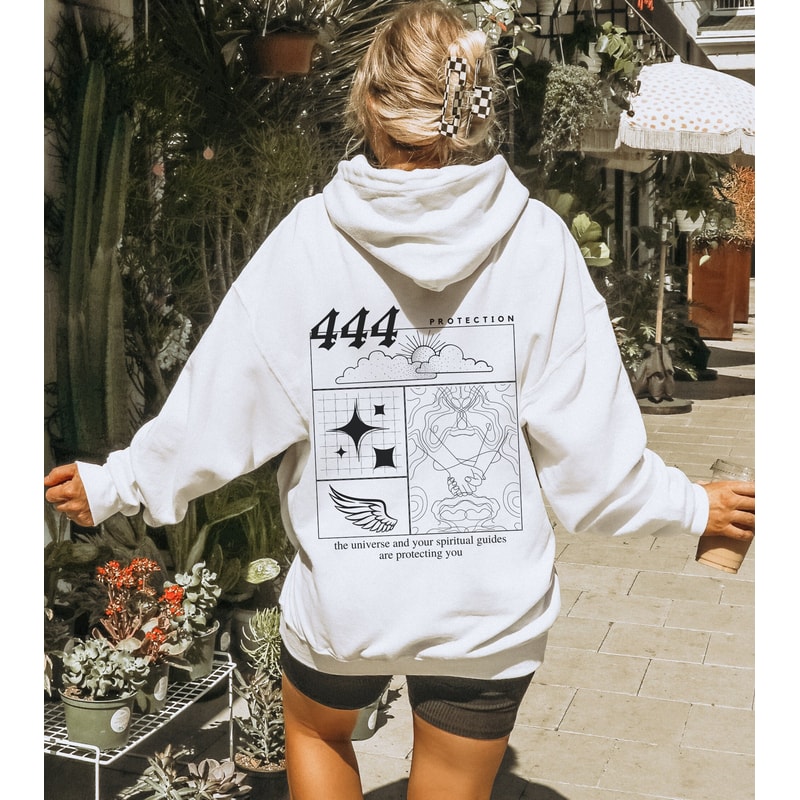444 Angel Number Hoodie and Sweater for Women Trendy Hoodie Y2K Aesthetic Y2K Hoodie Streetwear Witchy Hoodie 444 Angel Numbers Mystical.jpg