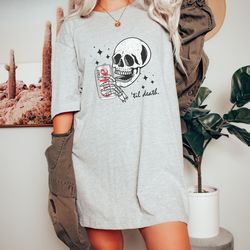 bella canvas diet coke tshirt, til death diet coke tee, diet coke lover, trendy shirt, funny diet coke skeleton shirt