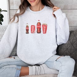 coca cola sweatshirt, coca cola crewneck, coke lover, trendy sweatshirt, coca cola fan, coke drinker funny shirt