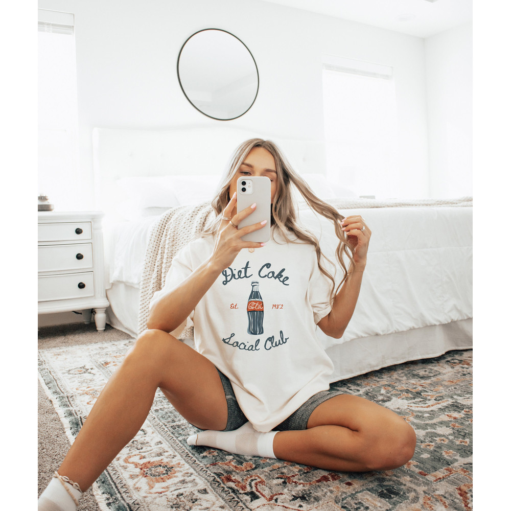 Diet Coke Social Club Unisex T-shirt, Trendy Tee, Coca-Cola, Gift, Girly Aesthetic, Diet Coke Lover, Diet Coke, Girly, Oversized Shirt, Cozy.jpg