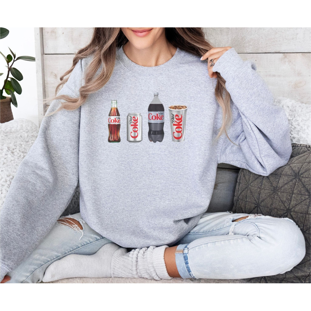 Diet Coke Sweatshirt, Diet Coca Cola Crewneck, Diet Coke Lover, Trendy Sweatshirt, Diet Coke Fan, Gift for Diet Coke Drinker, Funny Shirt.jpg