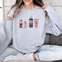 diet coke sweatshirt, diet coca cola crewneck, diet coke lover, trendy sweatshirt, diet coke fan, gift for diet coke