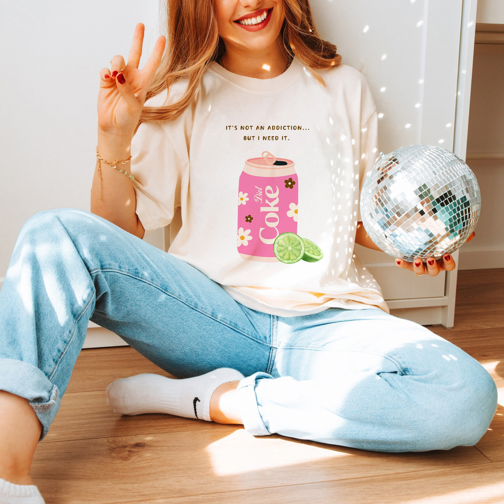 Diet Coke Unisex T-shirt, Trendy Tee, Coca-Cola Tee, Gift, Girly Aesthetic, Diet Coke Lover, Diet Coke, Girly Gift, Oversized Shirt, Cozy.jpg
