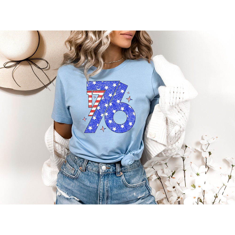 1776 Independence Day Shirt, USA shirt, Summer BBQ t-shirt, Red White and Blue, America Tee, Women's 4th of July, Fourth of July Shirt Shirt.jpg