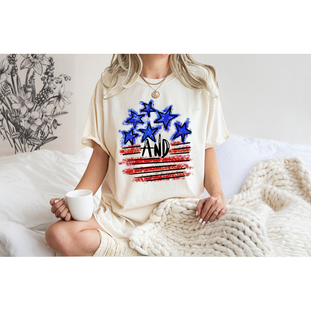 Retro Stars and Stripes Shirt, Fourth of July Tshirt, Retro American Flag, 4th of July Shirts, American Flag Shirt, Merica, Independence Day.jpg
