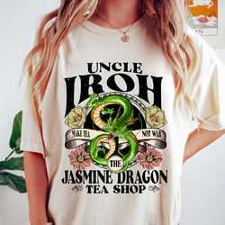 avatar the last airbinder 2024 shirt, vintage retro uncle irohs jasmine dragon tea t-shirt