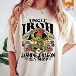 avatar the last airbinder 2024 shirt, vintage retro uncle irohs jasmine dragon tea shirt gift