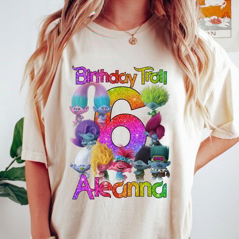 Custom Trolls Band Together Birthday Shirt, Personalize Trolls Family Birthday Shirt, Trolls Birthday Shirt, Queen Poppy Shirt.jpg