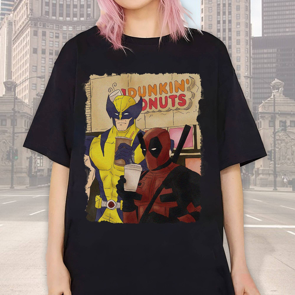 Deadpool 3 Shirt Deadpool & Wolverine Shirt Wolverine Deadpool Movie Shirt Ryan Reynolds Hugh Jackman Shirt Superhero X-Men Shirt.jpg