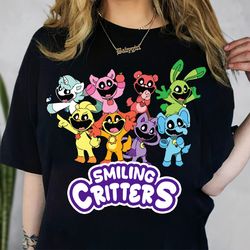 poppy playtime chapter 3 smiling critters catnap shirt, horror game shirt