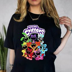 poppy playtime chapter 3 smiling critters catnap shirt, horror game t-shirt