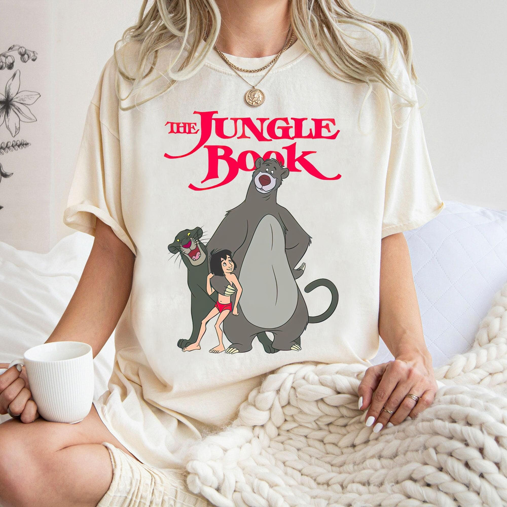 Disney The Jungle Book Shirt, Mowgli Baloo Bagheera T-shirt, Comfort Colors Tee, Funny Magic Kingdom, Disney Family Trip, Birthday Gift.jpg