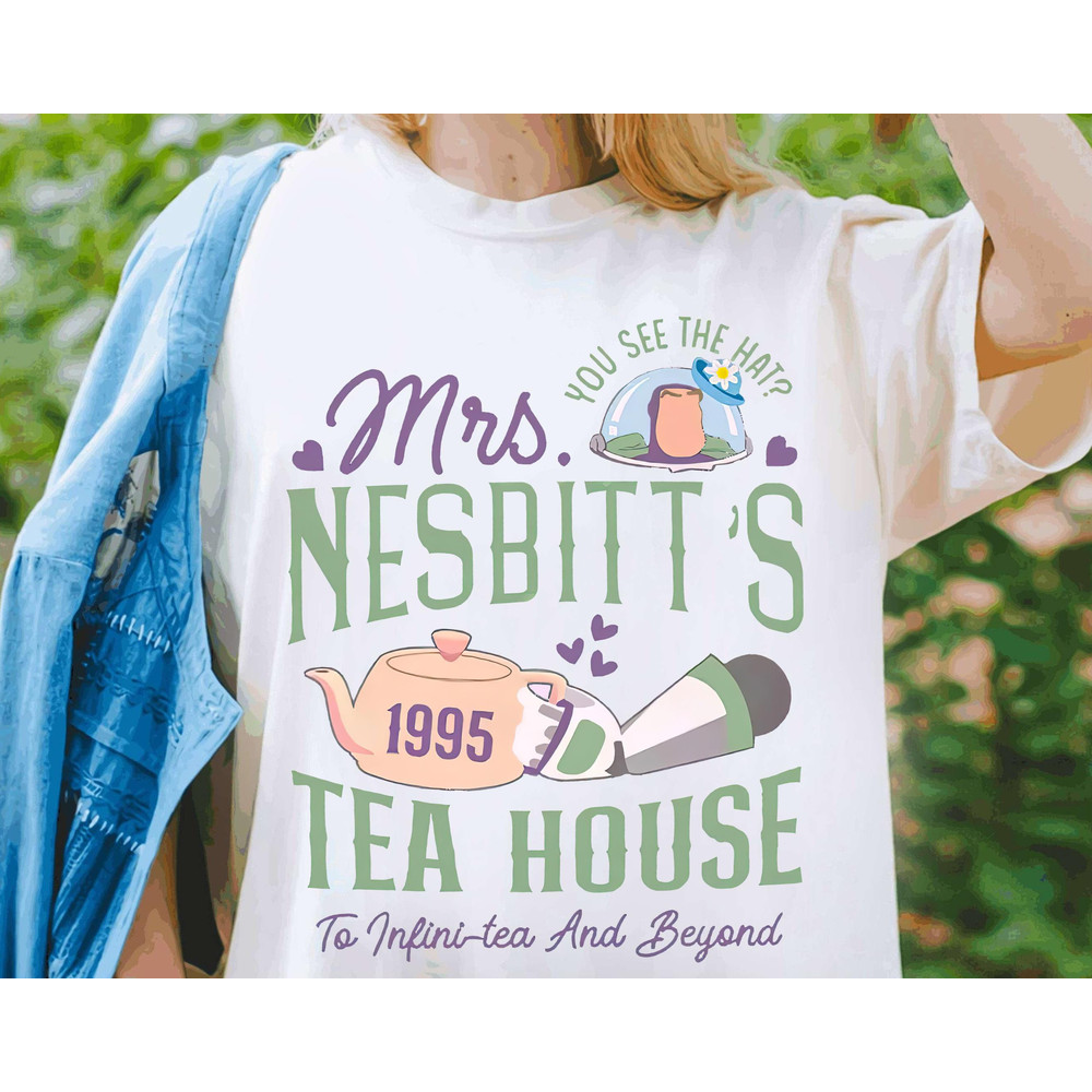 Disney Toy Story Buzz Lightyear Mrs. Nesbitt’S Tea House 1995 Shirt, Disney Toy Story Tea House T-shirt, Graphic Tee, Disney Family Trip.jpg