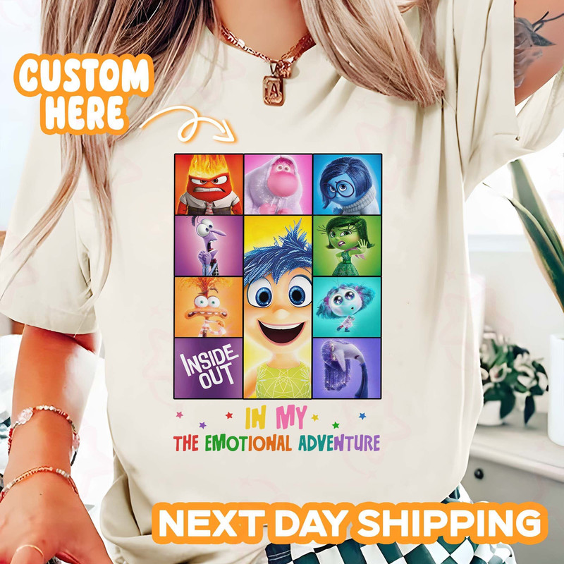 In My Emotional Adventure Shirt, Inside Feelings Sweatshirt, Personalized Cartoon Shirt, Emotions Tee, Family Shirt.jpg
