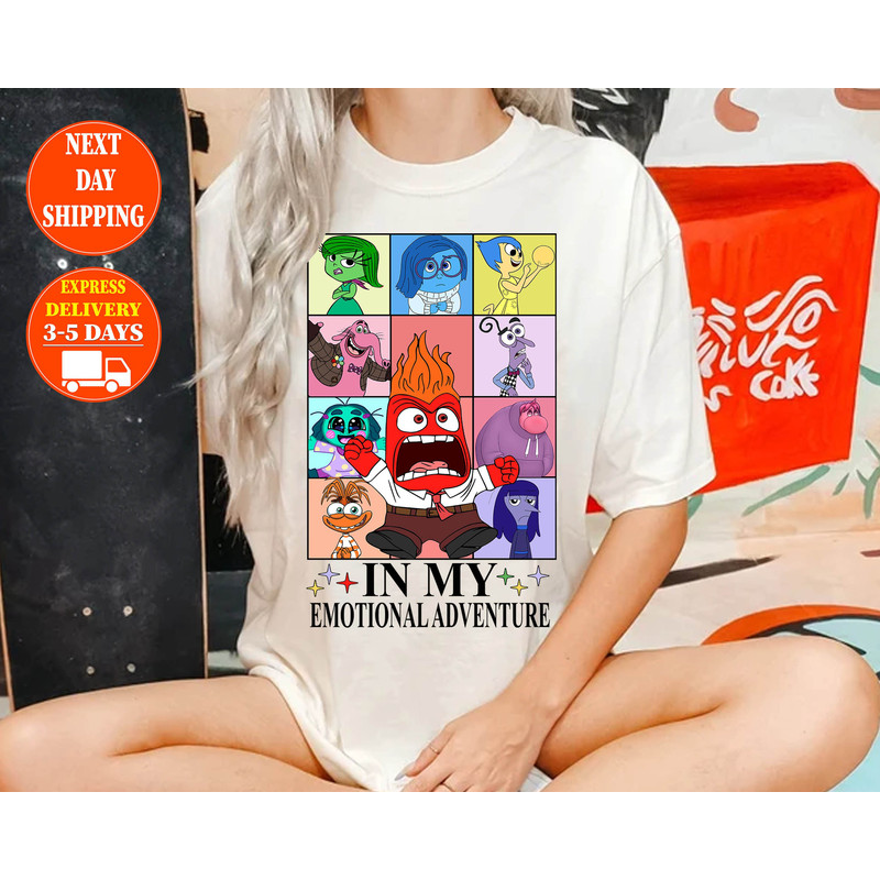 Inside Out In My Emotional Adventure Shirts, It's Okay To Feel All The Feels Inside Out Characters Sweatshirt, Inside Out Family Party.jpg