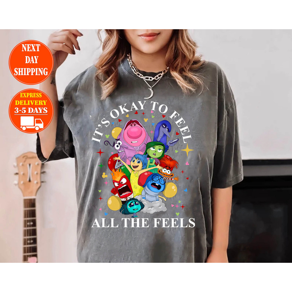 Inside Out It's Okay To Feel All The Feels shirt, Inside Out In My Emotional Adventure, Inside Out Family Party, Joy Sadness Fear Anxiety.jpg