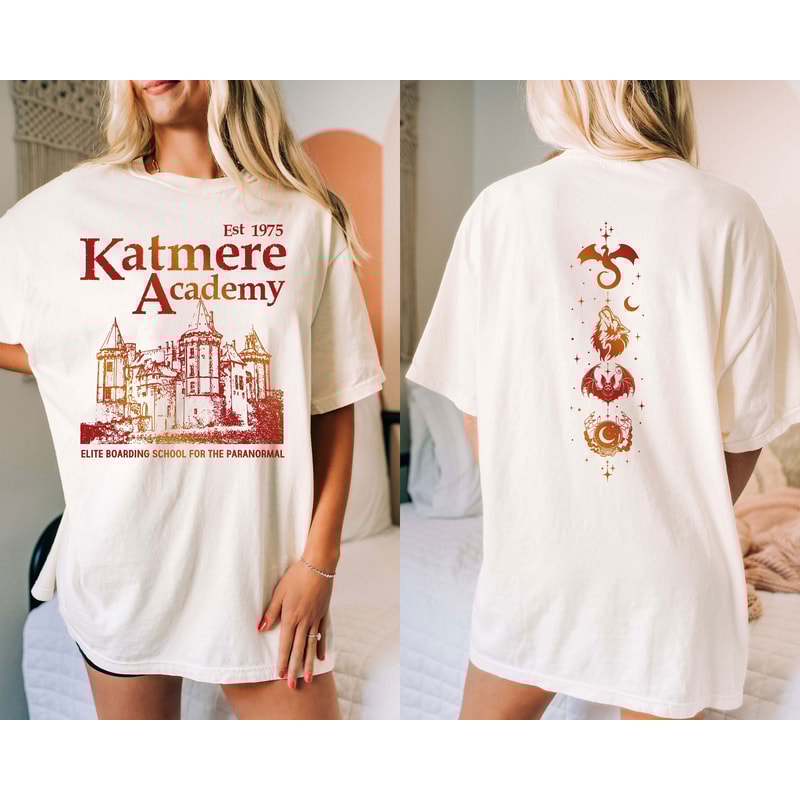 Katmere Academy Logo Shirt, Tracy Wolff's Crave Series Inspired Shirt, Vampire Themed Shirt, Bookish Tee for Romance & Fantasy Readers.jpg