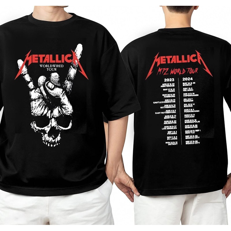 Metallica tour 2023 Shirt, Metallica Band Thrash Metal Tour 2023 2024, Gift Shirt on Birthday, Halloween, Christmas, Anniversary.jpg