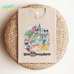 Vintage Walt Disney World Mickey And Friends PNG