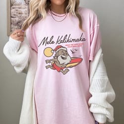 mele kalikimaka bing crosby santa oversized vintage tee, hawaiian christmas shirt, hawaii retro christmas tee