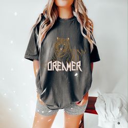 tiger dreamer oversized tshirt, comfort colors tshirt, graphic tees for women