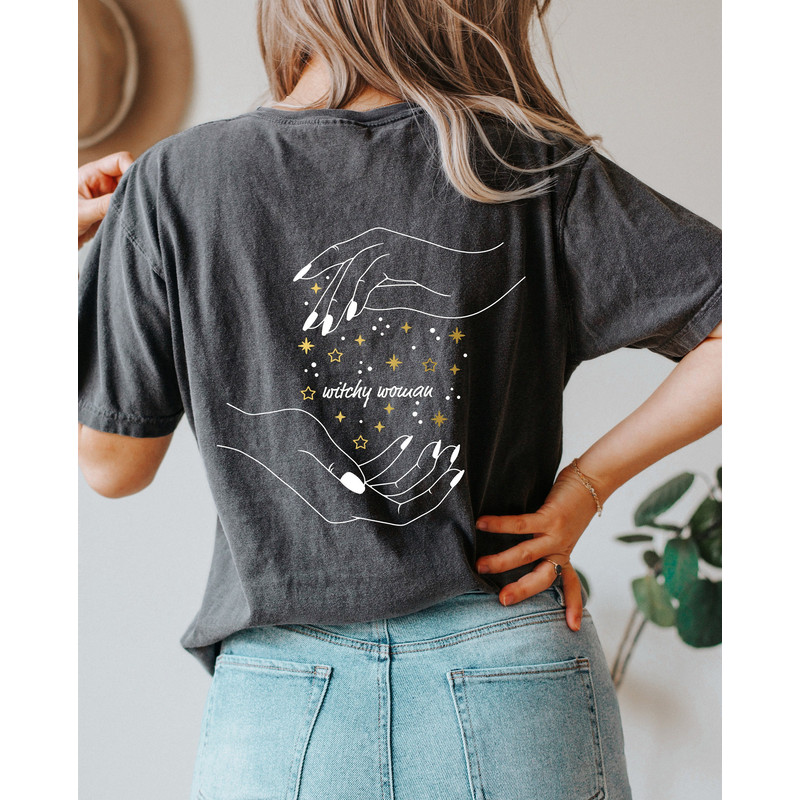 Witchy Woman Oversized T-Shirt, Comfort Colors Shirt, Oversized Crewneck, Witchy Shirt, Feminism Shirt, Empower Women Shirt, Occult Shirt.jpg