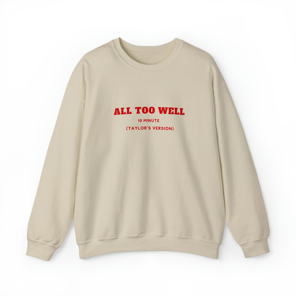 All Too Well Sweatshirt Hoodie Two Side Printed, Taylor Vintage Shirt, 10 Minute Taylor's Version sweatshirt, Taylor Merch, Swiftie Merch 1.jpg