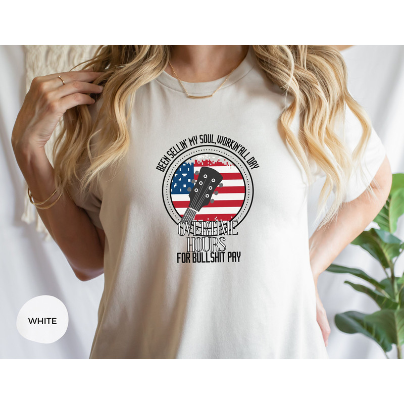Oliver Anthony, Overtime Hours For Bullshit Pay, Rich Men North of Richmond, Selling my soul, Country song shirt, trendy shirt, song shirt 1.jpg