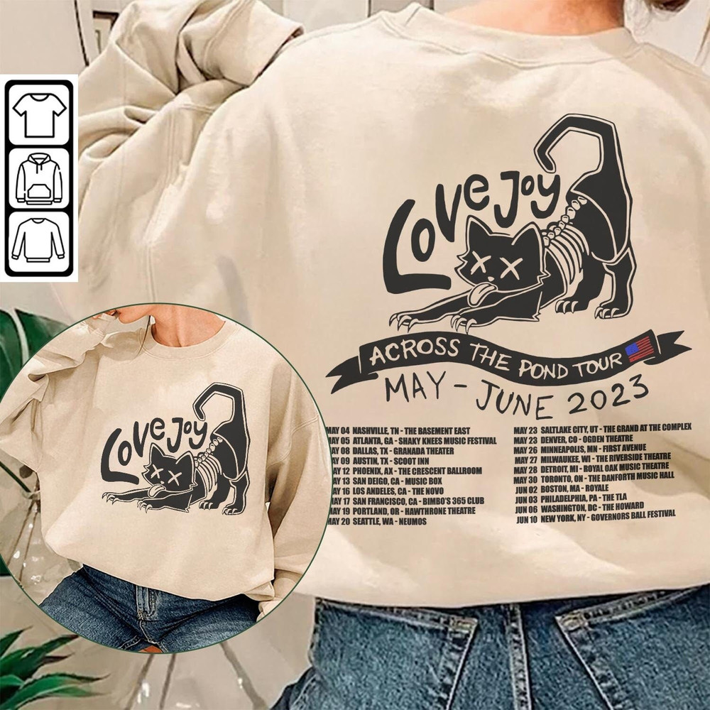 Lovejoy Tour 2023 Music Shirt, 2 Side Across The Pond Tour 2023 Sweatshirt, Lovejoy Tour Concert 2023 Graphic MUS050423.jpg