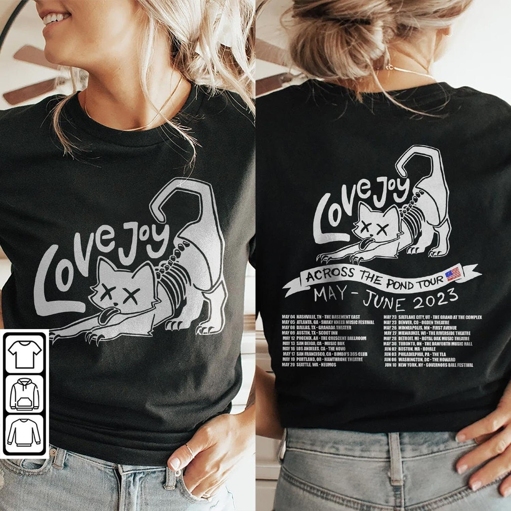 Lovejoy Tour 2023 Music Shirt, 2 Side Across The Pond Tour 2023 Sweatshirt, Lovejoy Tour Concert 2023 Graphic.jpg