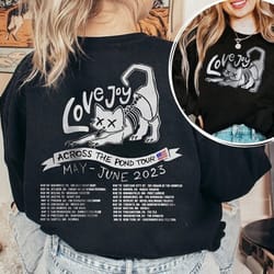 lovejoy tour 2023 music shirt, lovejoy tour concert 2023 shirt, 2 side across the pond tour 2023