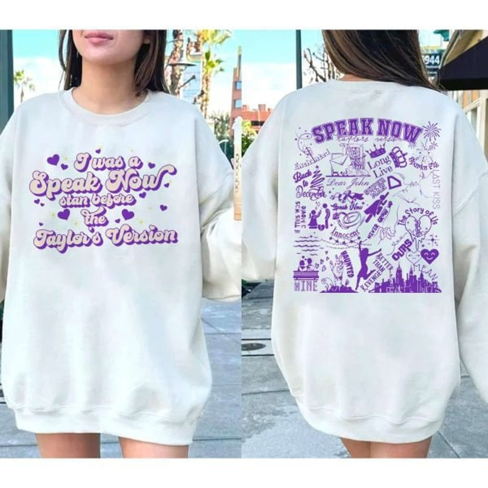 Speak Now Double Sided Tee, Speak Now Merch, Taylors Version, Swiftie Merch, Eras Tour Merch, Birthday Gift.jpg