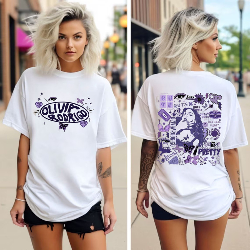 GUTS World Tour 2-sides shirt, 2024 Guts tour shirt, Rodrigo T-shirt, Concert shirt, Girls Concert t-shirt, Pop concert shirt 2.jpg