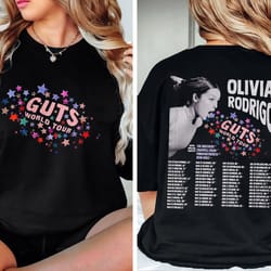 guts world tour 2-sides t-shirt, 2024 guts tour shirt, rodrigo t-shirt, music tour shirt, gift for fan